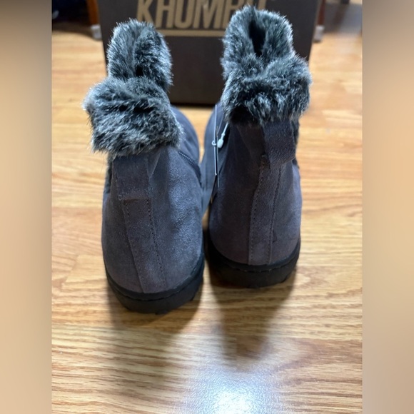 Khombu Charcoal Fur-Lined Winter Boots - Picture 4 of 6